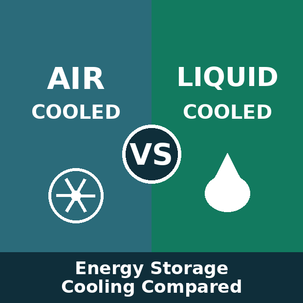 Almacenamiento de energ&iacute;a refrigerado por aire vs refrigerado por l&iacute;quido: &iquest;Cu&aacute;l es mejor?